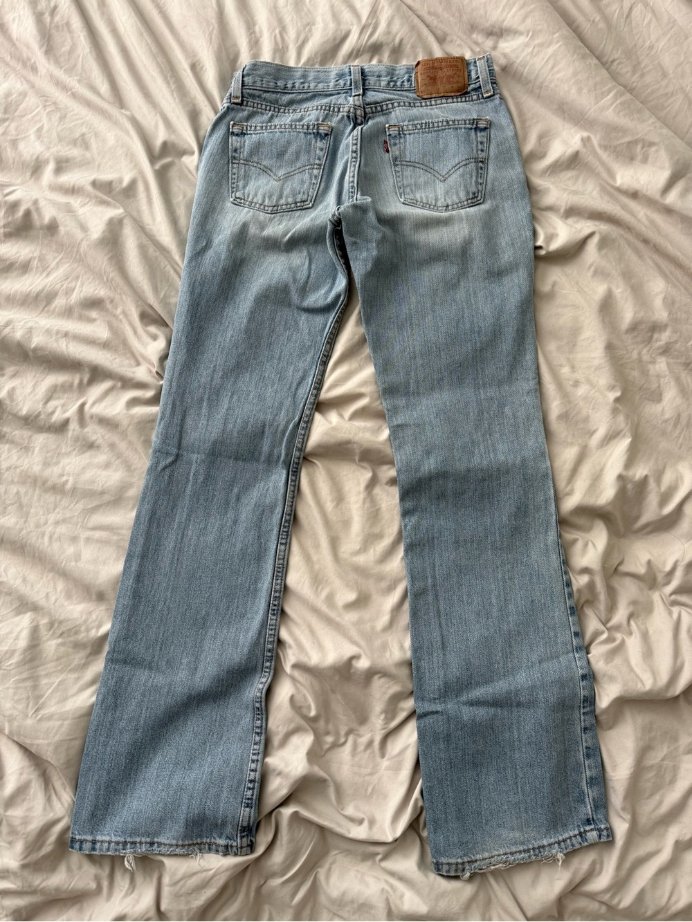 Levi’s 518 Superlow Vintage Y2K USA Light Wash Bootcut Jeans Sz 7 Long